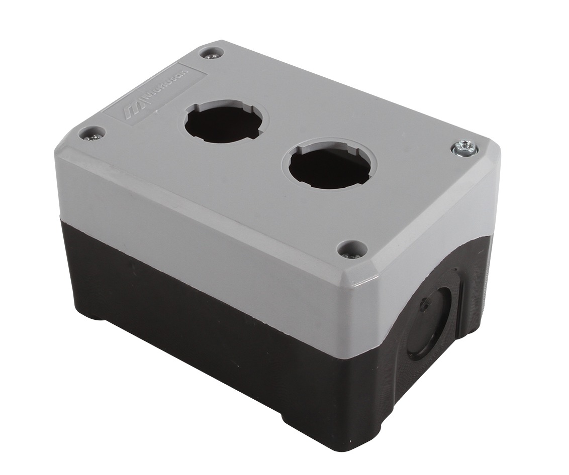 K211S 2Lİ IP67 BEJ-SİYAH BOŞ KUMANDA KUTUSU ALRRA