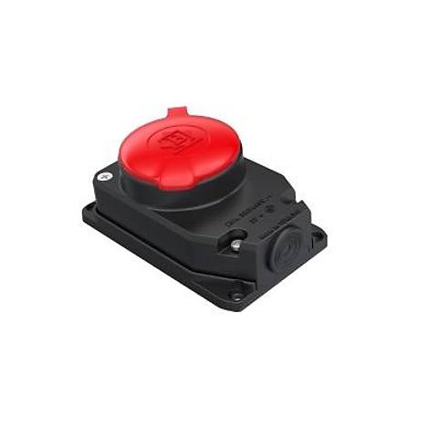 BK6-2504-4511 3P+E 25A 380V IP55 KAUÇUK DUVAR PRİZİ BEMİS