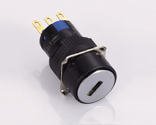 K16-6122 Ø16MM 0-1 ANAHTARLI SEÇİCİ BUTON 2NO+2NC BUTTO