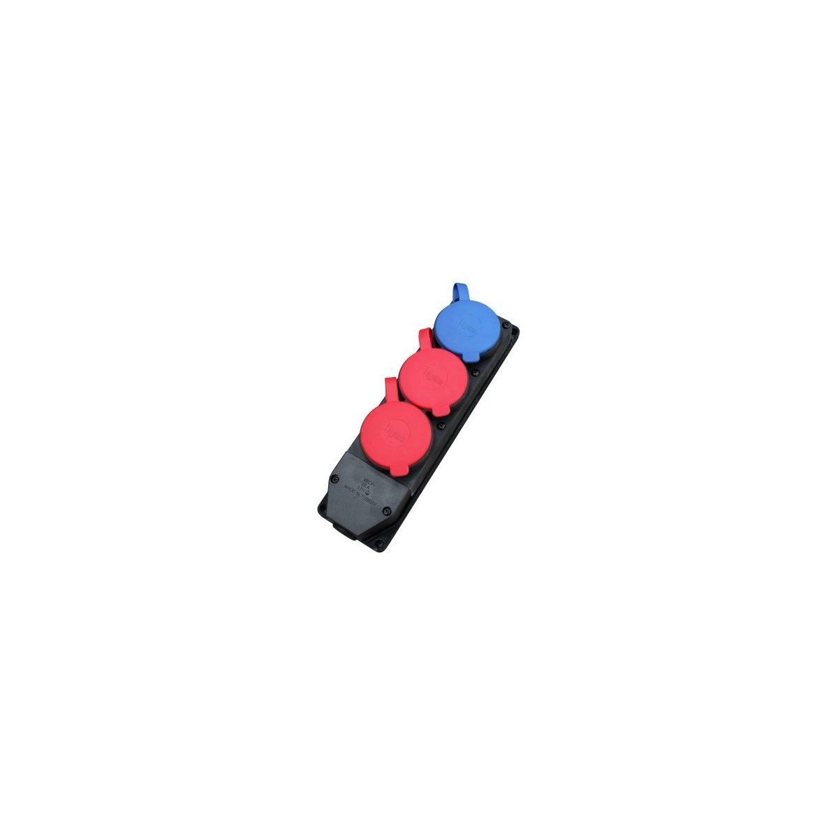 3X25A TRİFAZE KAUÇUK 3LÜ GRUP PRİZ (2 TRİ+1 MONO)