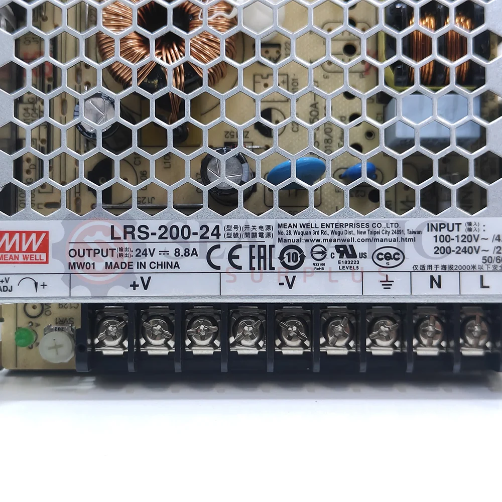 LRS-200-24 211,2W 24VDC 8,8A KAPALI KASA GÜÇ KAYNAĞI MEAN WELL