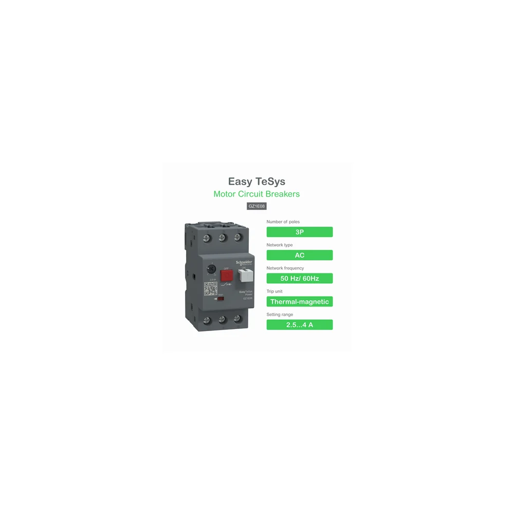 GZ1E08 2,5,4A MOTOR KORUMA RÖLESİ SCHNEİDER