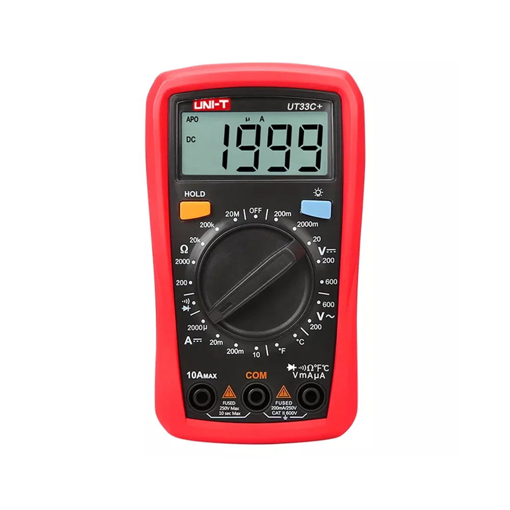 UT33C+ 600V CAT II SICAKLIK ÖLÇÜMLÜ DİJİTAL MULTİMETRE UNI-T