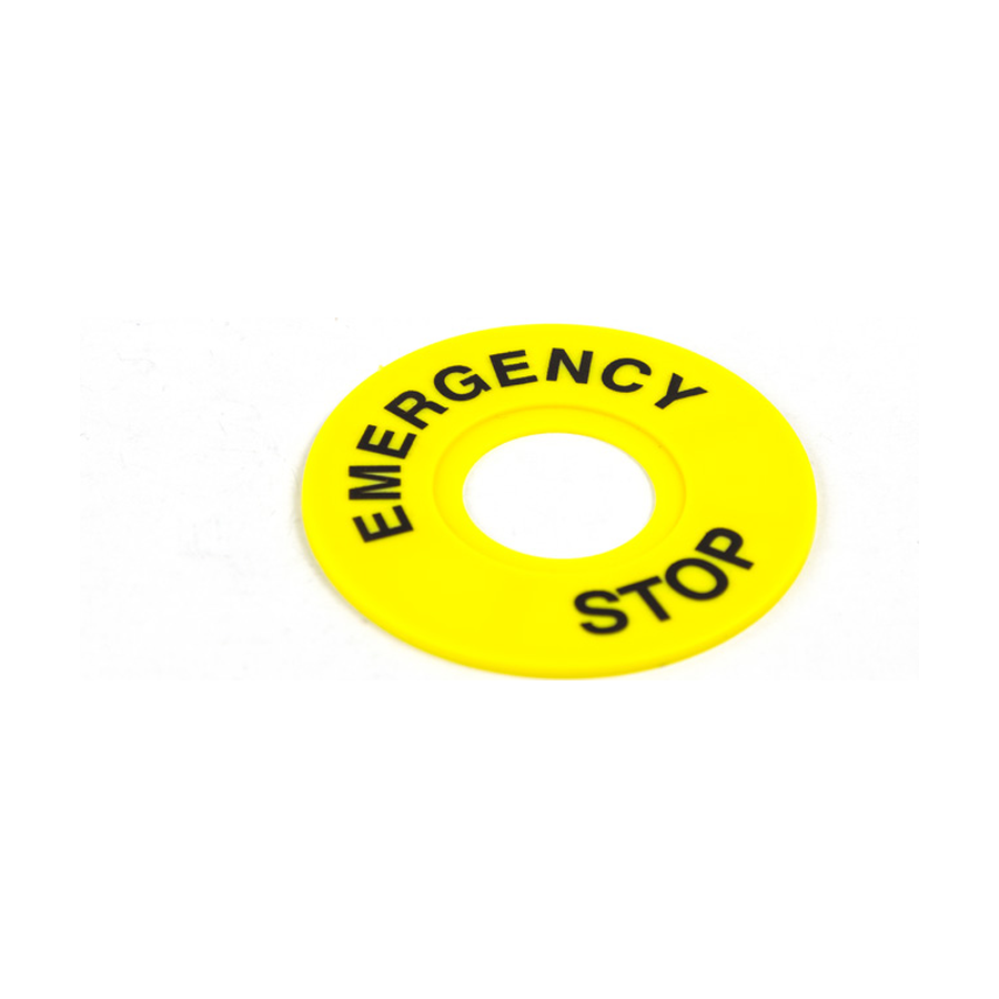 ED/60 Ø60MM ACİL STOP ETİKETİ EUROWEST