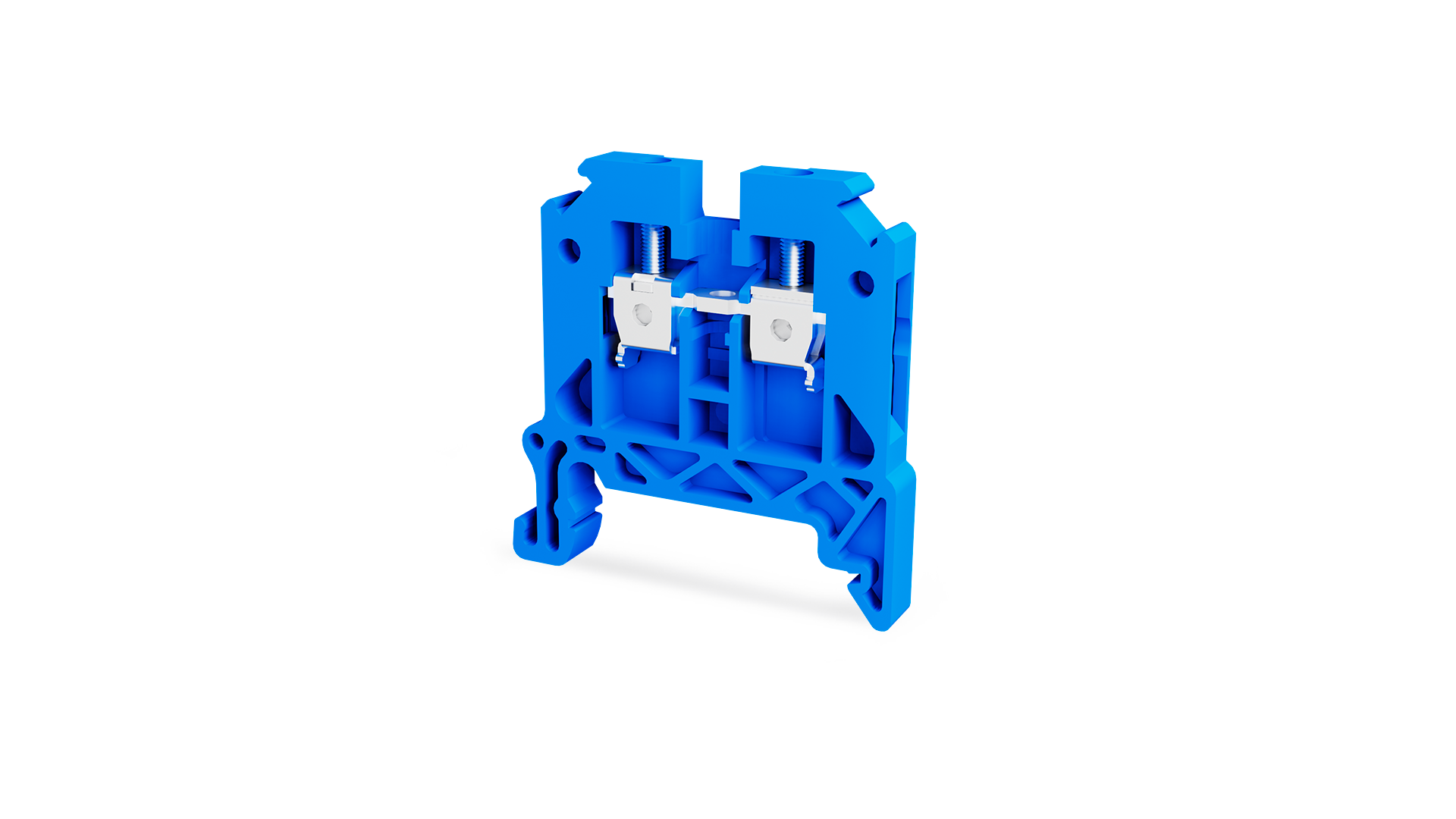 TBL 2,5 MAVİ VİDALI RAY KLEMENS T-BLOC