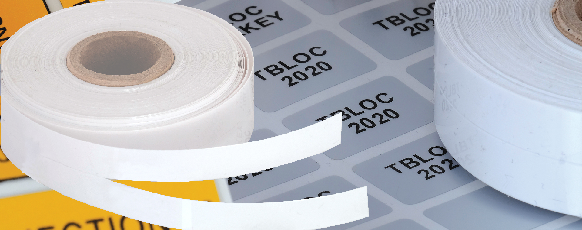 TBSL 22X20MM BEYAZ PVC ŞERİT ETİKET T-BLOC