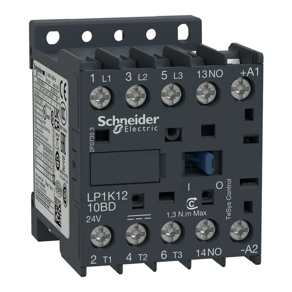 LP1K1210BD 3P 12A 5,5KW 1NO 24VDC TESYS K MİNİ KONTAKTÖR SCHNEIDER ELECTRIC