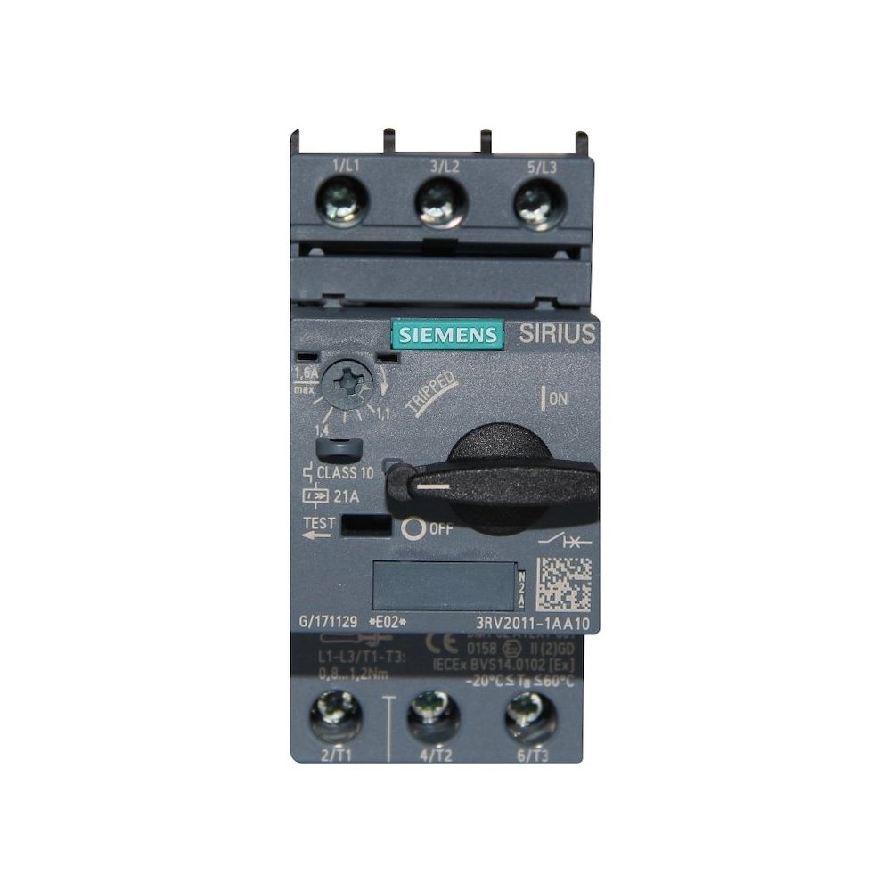 3RV2011-1AA10 1-1,6A MOTOR KORUMA SİEMENS