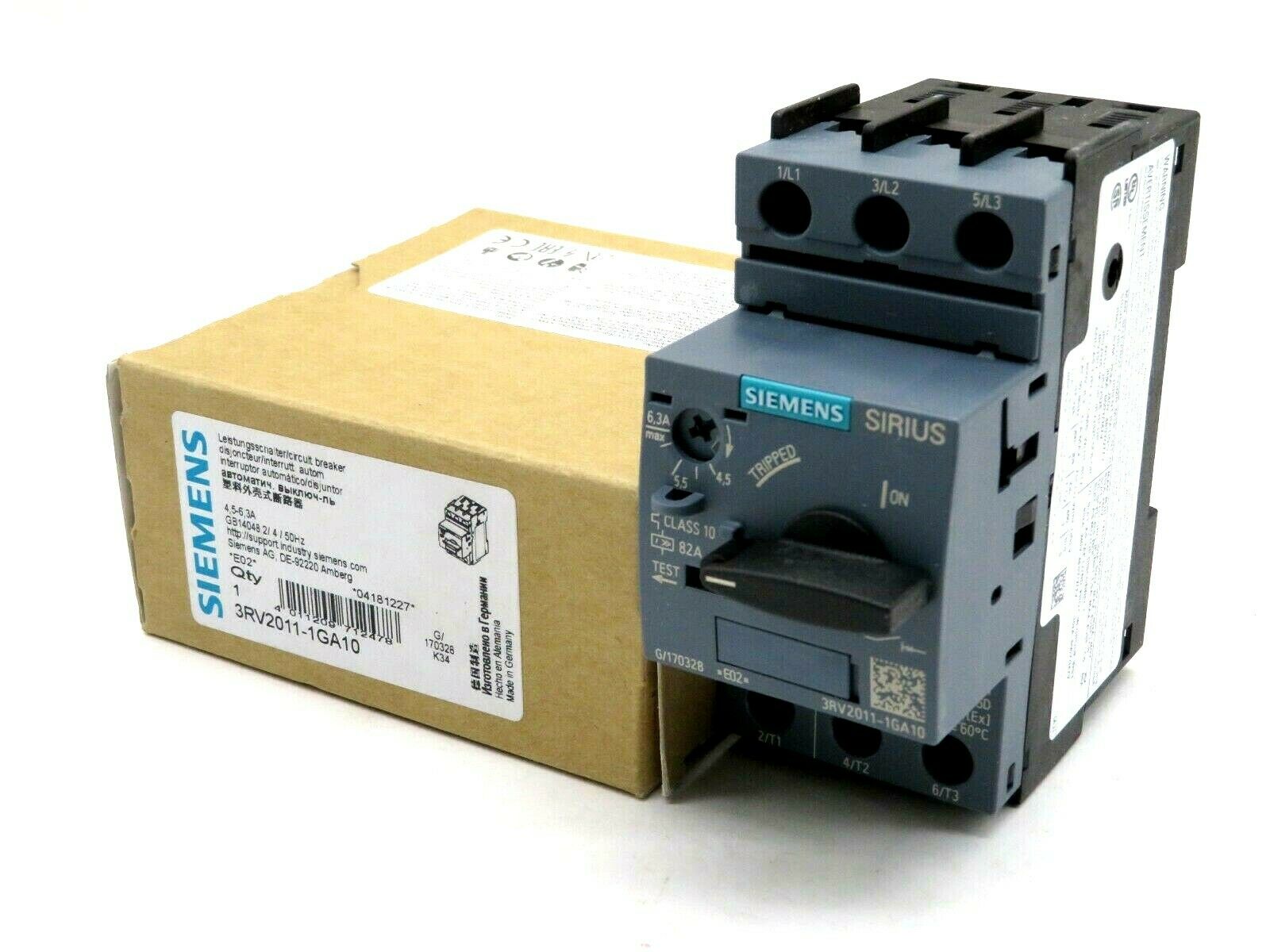 3RV2011-1GA10 4-6A MOTOR KORUMA SİEMENS